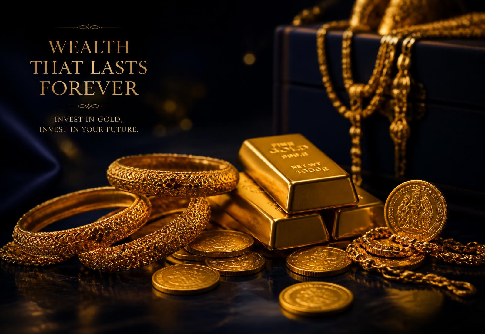 Gold bars, coins and jewellery for valuation
